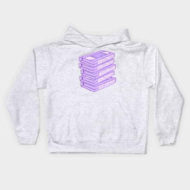 My Home Videos - Purple Kids Hoodie by jzanderk